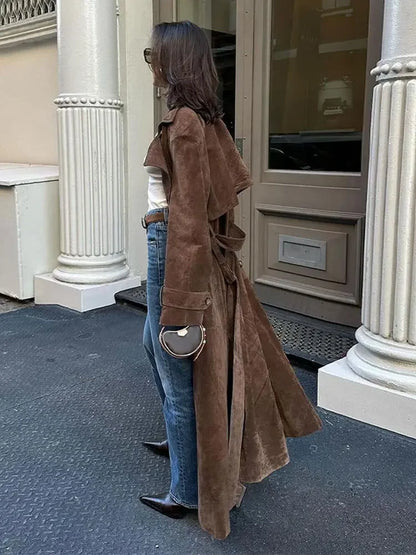 LONDON | Suede Trench  Coat